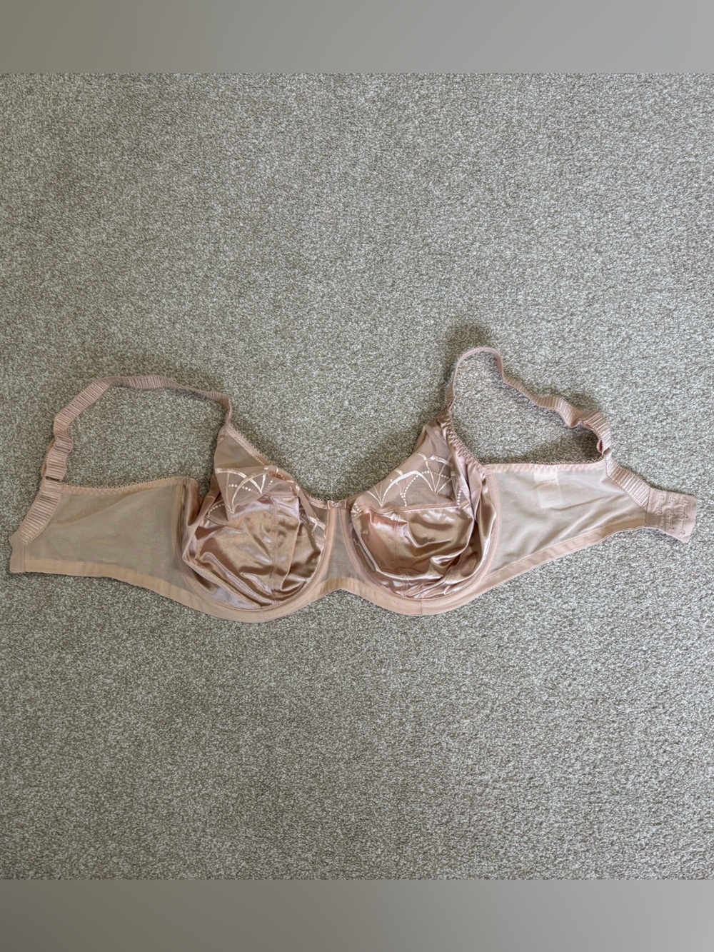 Elomi Nude Embroidered Underwire Bra
